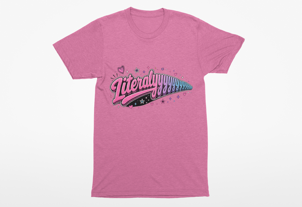 Literallyyyyy Heavyweight Unisex Crewneck T-shirt | Gildan® 5000