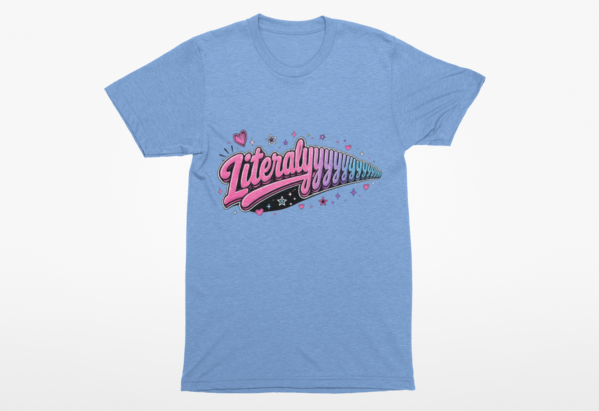 Literallyyyyy Heavyweight Unisex Crewneck T-shirt | Gildan® 5000
