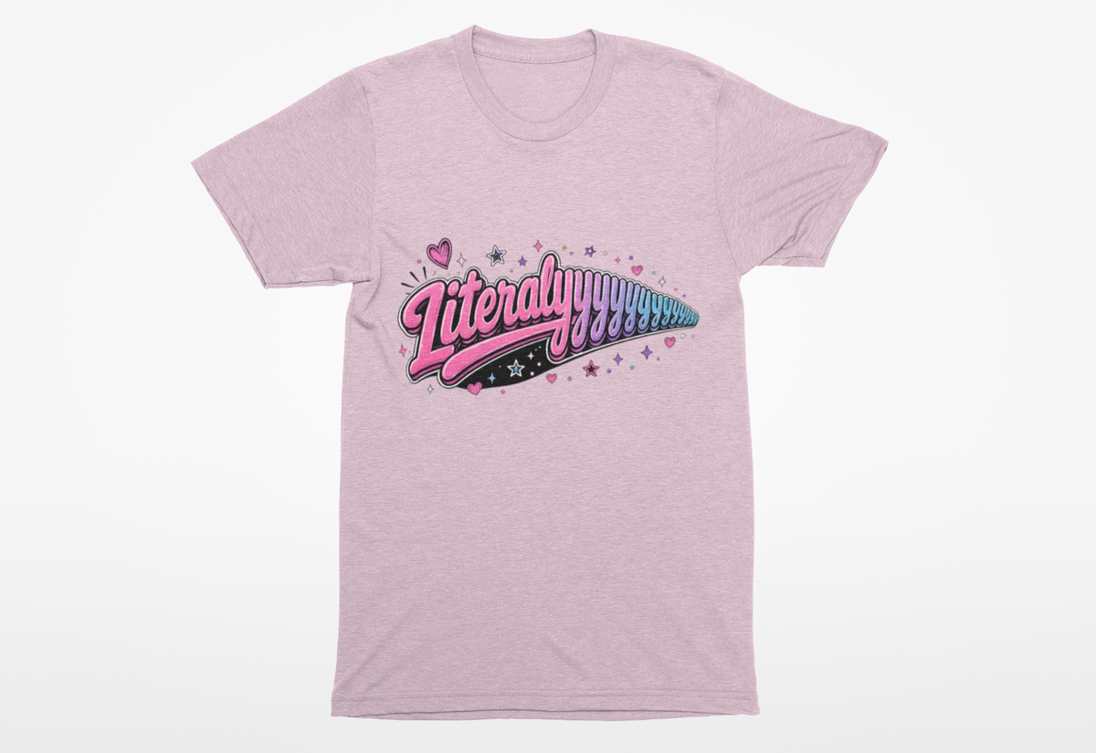 Literallyyyyy Heavyweight Unisex Crewneck T-shirt | Gildan® 5000