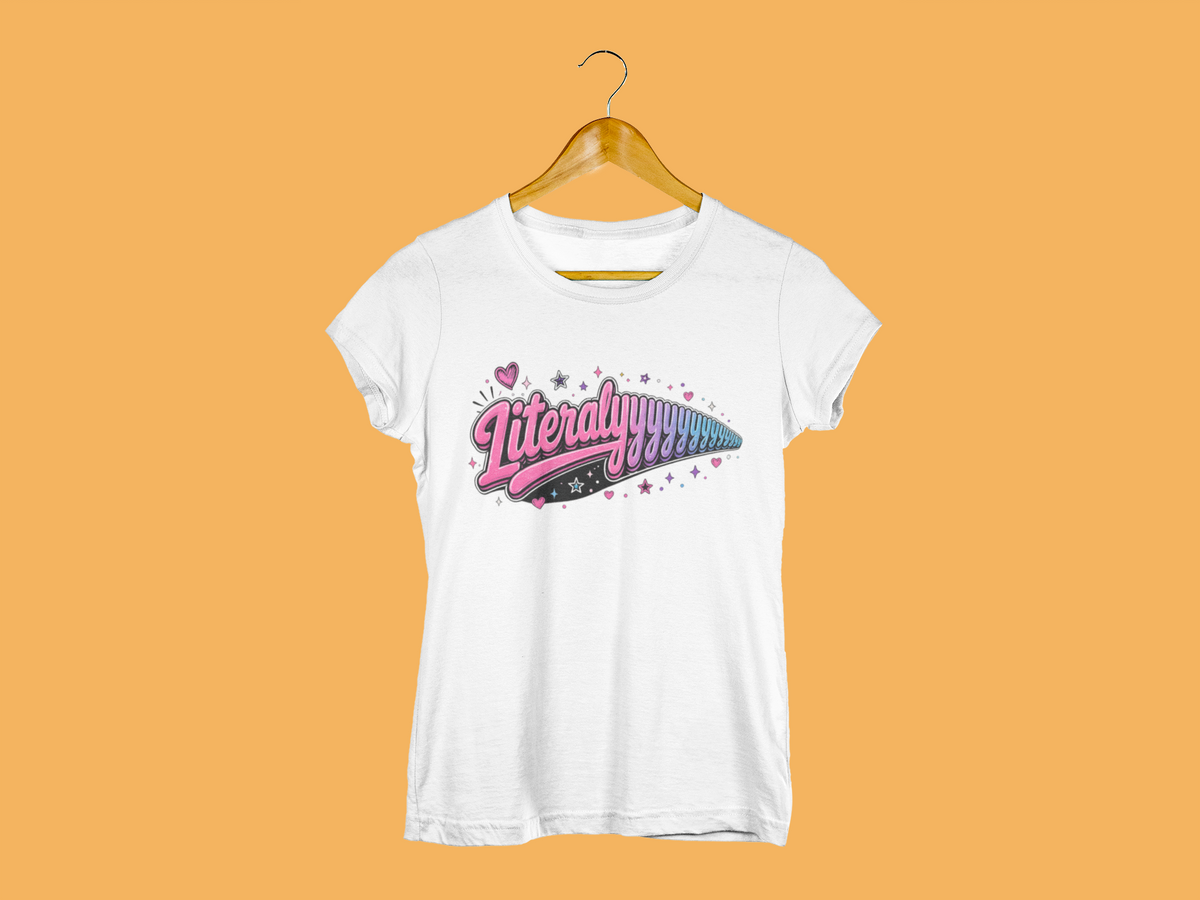 Literallyyyyy Heavyweight Unisex Crewneck T-shirt | Gildan® 5000