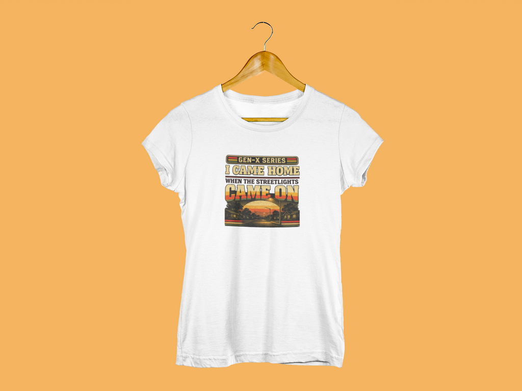 I Came Home When The Streetlights Came On T-Shirt, Nostalgic 80s Kid Shirt, Retro Childhood Memory Gift, Vintage Style Graphic Tee